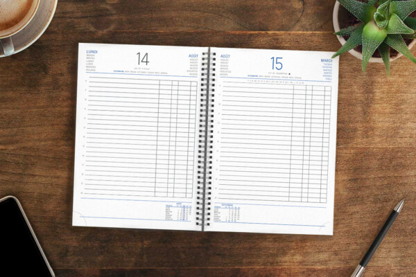 Agenda de Caisse Spiralé format 21